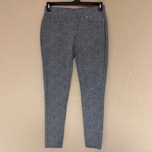 4/$15 Michael Kors Black and White Animal Print Pants